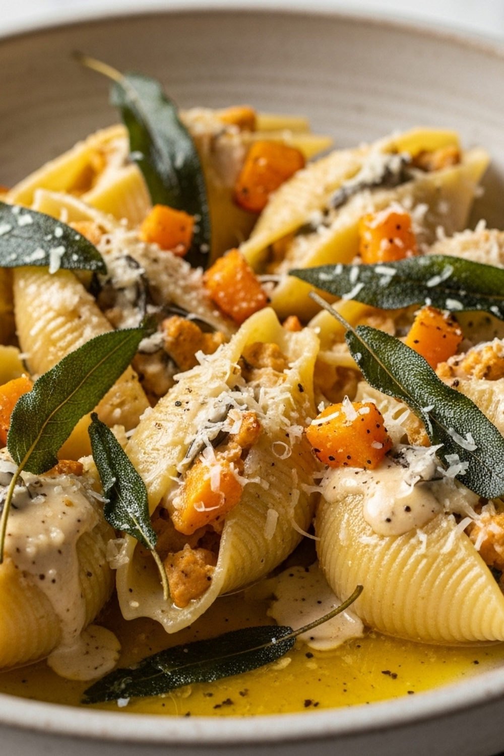 Fall in Love with Pumpkin & Gouda Stuffed Shells in Brown Butter Sage Alfredo Sauce image 2